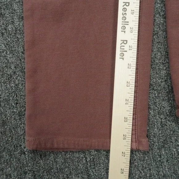 Faherty Pants Men 33x28 Red Stretch Terry 5 Pocket Chino Trousers